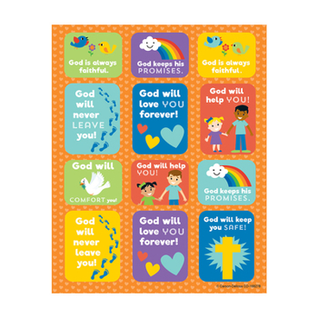 Paperback God's Promises Shape Stickers Book