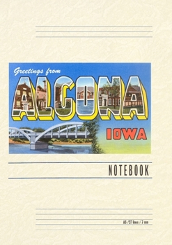Paperback Vintage Lined Notebook Greetings from Algona Book