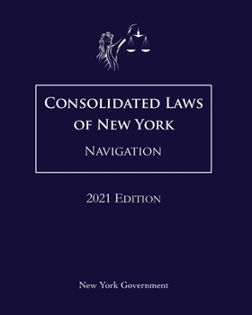 Paperback Consolidated Laws of New York Navigation 2021 Edition Book