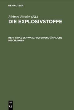 Hardcover Das Schwarzpulver Und Ähnliche Mischungen [German] Book