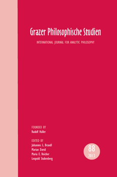 Paperback Grazer Philosophische Studien, Vol. 88 - 2013: International Journal for Analytic Philosophy Book