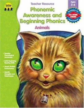 Paperback Phonemic Awareness and Beginning Phonics, Animals Book