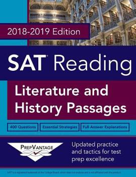 Paperback SAT Reading: Literature and History, 2018-2019 Edition Book