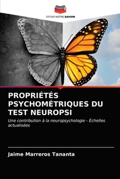 Paperback Propriétés Psychométriques Du Test Neuropsi [French] Book