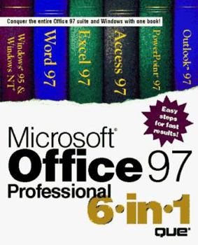 Paperback Microsoft Office 97 Professional 6 in 1 Book