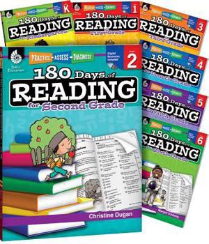 Paperback 180 Days of Reading for K-6, 7-Book Set: Practice, Assess, Diagnose Book