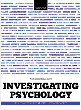 Paperback Investigating Psychology: Key Concepts, Key Studies, Key Approaches Book