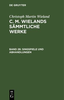 Hardcover Singspiele Und Abhandlungen [German] Book