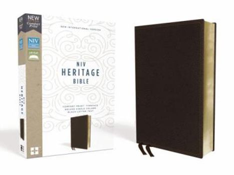 Imitation Leather NIV, Heritage Bible, Deluxe Single-Column, Imitation Leather, Brown, Comfort Print Book