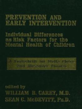 Paperback Prevention And Early Intervention Book