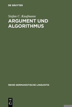 Hardcover Argument und Algorithmus [German] Book