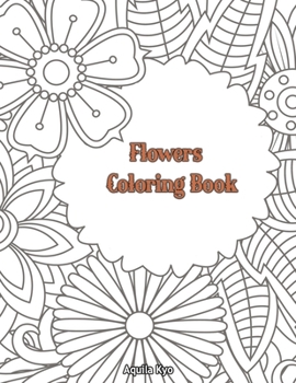 Paperback Flower Coloring Book