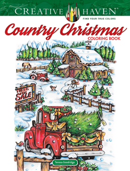 Paperback Creative Haven Country Christmas Coloring Book