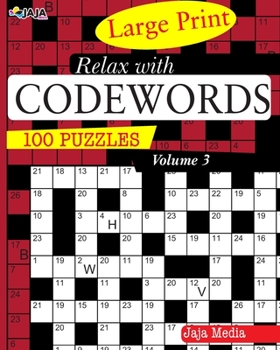 Paperback Relax with CODEWORDS: Vol. 3 [Large Print] Book