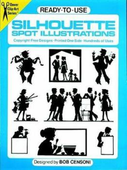 Paperback Ready-To-Use Silhouette Spot Illustrations Book