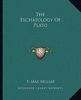 Paperback The Eschatology Of Plato Book