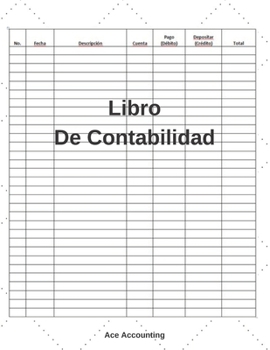 Paperback Libro De Contabilidad: Un Simple Libro De Contabilidad Para La Teneduría De Libros [Spanish] Book