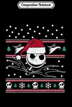 Paperback Composition Notebook: Disney Nightmare Before Christmas Jack BW Journal/Notebook Blank Lined Ruled 6x9 100 Pages Book