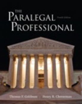 Paperback The Paralegal Professional Book