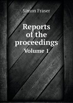 Paperback Reports of the proceedings Volume 1 Book