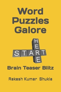 Paperback Word Puzzles Galore: Brain Teaser Blitz Book