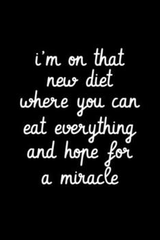 Paperback Funny Diet-Foodie Person: Blank Lined Notebook Journal for Work, School, Office - 6x9 110 page Book