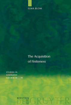 Hardcover The Acquisition of Finiteness Book