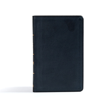 Imitation Leather CSB Ultrathin Reference Bible, Black Leathertouch, Indexed Book