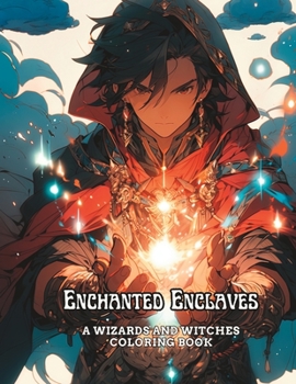 Paperback Enchanted Enclaves: A Wizards and Witches Coloring Book