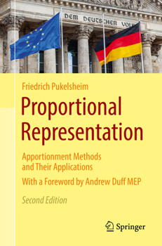 Paperback Proportional Representation: Apportionment Methods and Their Applications Book