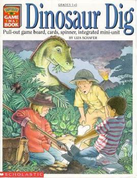 Paperback Dinosaur Dig: Cooperative Game-In-A Book