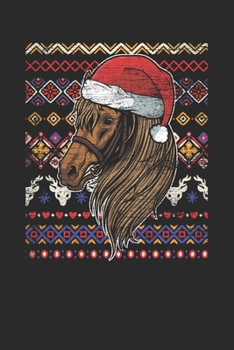 Ugly Christmas Sweater - Horse: Small Lined Notebook – Christmas Gift for Kids, Women, Men Girls And Boys