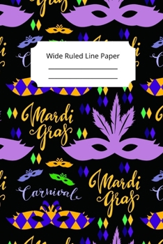 Mardi Gras Art Theme Notebook