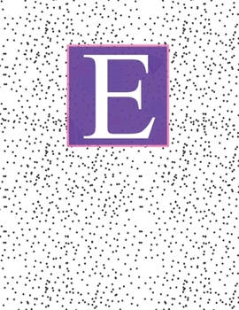 Paperback E: Monogram Initial C Notebook for Women and Girls-Geometric 100 Pages 8.5 x 11 Book