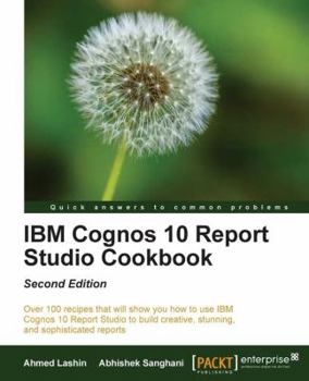 Paperback IBM Cognos 10 Report Studio Cookbook Book