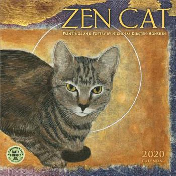 Calendar Zen Cat 2020 Wall Calendar: Paintings and Poetry by Nicholas Kirsten-Honshin Book