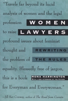 Paperback Women Lawyers: Rewriting the Rules Book