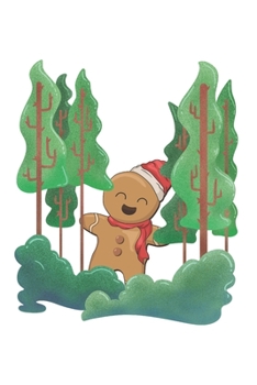 Christmas Gingerbread Man Forest Notebook: Graph Paper Journal 6x9 - 120 Pages