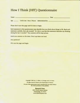 Paperback How I Think Hit Questionnaire: Prepack of 20 Book