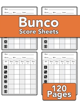Paperback Bunco Score Sheets: 120 sheets for record keeping Book
