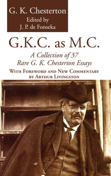 Paperback G.K.C. as M.C. Book