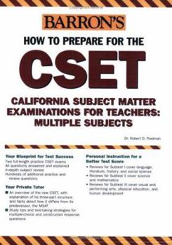 Paperback How to Prepare for the Cset: California Subject Matter Examinations for Teachers/Multiple Subjects Book