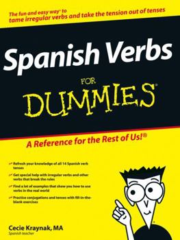 Paperback Spanish Verbs for Dummies Book