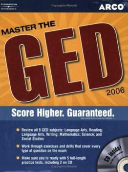 Paperback Master the GED 2006 W/CD-ROM [With CDROM] Book