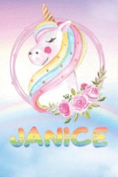 Paperback Janice: Janice's Unicorn Personal Custom Named Diary Planner Perpetual Calander Notebook Journal 6x9 Personalized Customized G Book