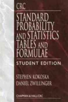 Paperback CRC Standard Probability and Statistics Tables and Formulae, Student Edition Book