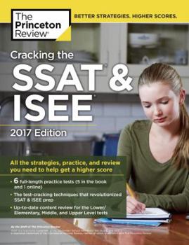 Paperback Cracking the SSAT & ISEE, 2017 Edition Book