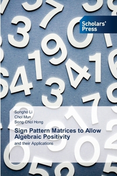 Paperback Sign Pattern Matrices to Allow Algebraic Positivity Book