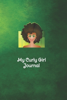 Paperback Curly girl diary - green cover: a journal for you to track your CG progress Book
