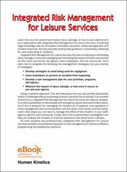 Hardcover Integrated Risk Management for Leisure Services Book